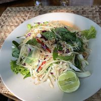 I think this was a Papaya salad.  at Peace Cafe in Siem Reap