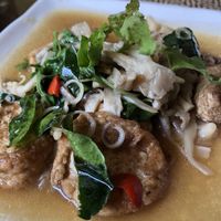 Lemongrass and Basil Tofu at Peace Cafe in Siem Reap