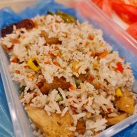 The fried rice is awesome !! 14/9/21 at 3 Treasures 三寶齋 - Bedok in East Singapore