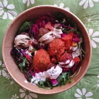 combo falafel salad at Falafel etc in Zagreb