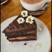 chocolate cake😋 at Let it V - plant based in Buenos Aires