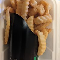 Crinkle fries at SoBe Vegan in Fort Lauderdale