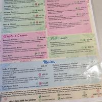 Menu June 2024 at SoBe Vegan in Fort Lauderdale