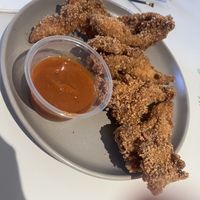 Mushroom tenders the sauce is flavorful  at SoBe Vegan in Fort Lauderdale