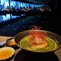 Chlorella pasta at Vegan Ramen UZU Kyoto in Kyoto