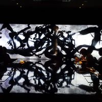 Dining area at Vegan Ramen UZU Kyoto in Kyoto