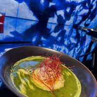 Green tea ramen. 🍵 Really great! #Veganuary at Vegan Ramen UZU Kyoto in Kyoto