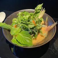 8 herb ramen. The herbs were so fragrant   at Vegan Ramen UZU Kyoto in Kyoto