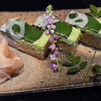 Vegan shushi.. wonderfull at Vegan Ramen UZU Kyoto in Kyoto