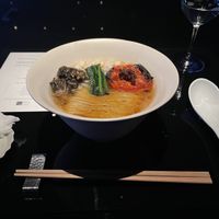 Soy sauce rāmen  at Vegan Ramen UZU Kyoto in Kyoto