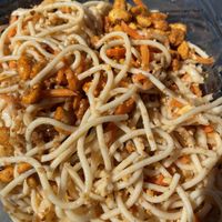 Vegan peanut noodles   at Belfast Community Co-op in Belfast