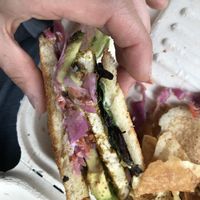 That tofu sandwich vegan at Belfast Community Co-op in Belfast