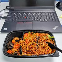 tempeh fried noodles at Tempeh Foods 天之樂素食 in Hong Kong Island