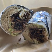 Vegan Asada Burrito  at El Jumping Bean Taqueria in Brawley