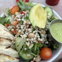Chickpea avocado saladd  at Zion Brewery in Springdale