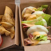 BLTA bao tacos at Plow Bao - Food Truck in Austin