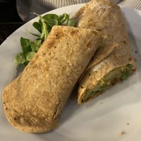 Rotirol: fantastic! Made with wholegrain dough and with tempeh inside  at Yemaya's Vegan Corner in Amsterdam