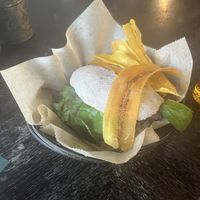 Mushroom Shwarma Burger  at Yemaya's Vegan Corner in Amsterdam