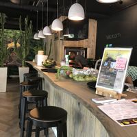 Ordering area at Yemaya's Vegan Corner in Amsterdam