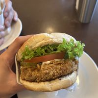 Crispy fake cheeeekan  at Goy's Plant-Based Burgers - Álvaro Obregón in Mexico City