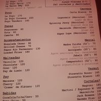 Menú que cambia constantemente at Goy's Plant-Based Burgers - Álvaro Obregón in Mexico City