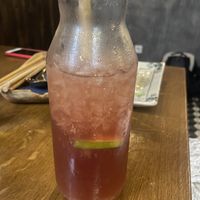Homemade hibiscus lemonade  at Tokygon in Wiesbaden