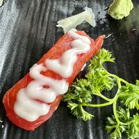 Vegan tuna nigiri   at Kamakura in Lacey