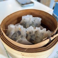 Steamed mushroom dumplings  at Easy House in Gold Coast