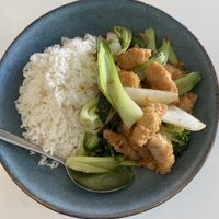 Chicken and vegetables  at Easy House in Gold Coast
