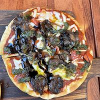 Vegan flatbread pizza (comes with 2)  at Tommyknocker's in Port Townsend