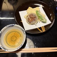 Tempura  at Honke Tankuma Honten in Kyoto