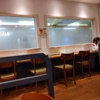 bar counter seating at T's Tantan - JR Ikebukuro in Tokyo