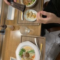 Seasonal cold noodles and golden sesame at T's Tantan - JR Ikebukuro in Tokyo