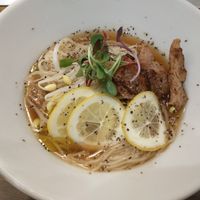 Cold lemon ramen with charsiu at T's Tantan - JR Ikebukuro in Tokyo