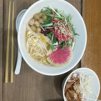 Yuzu ramen and charred soy meat with rice at T's Tantan - JR Ikebukuro in Tokyo