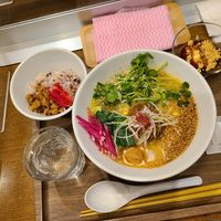 Golden sesame Ramen + set at T's Tantan - JR Ikebukuro in Tokyo
