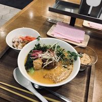 Golden sesame ramen set  at T's Tantan - JR Ikebukuro in Tokyo