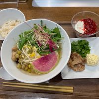 Yuzu Ramen Set with sides and dessert  at T's Tantan - JR Ikebukuro in Tokyo