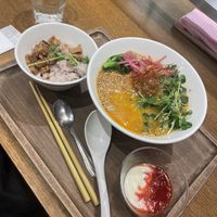 Golden ramen set  at T's Tantan - JR Ikebukuro in Tokyo