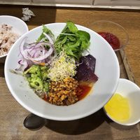 Cold mazesoba. Very spicy and rich flavor, but less recommended if you don't like cold noodles. at T's Tantan - JR Ikebukuro in Tokyo