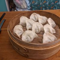 Cabbage dumplings 100 $ at Mí LèShì Shū Shí 彌樂事蔬食 in Taipei