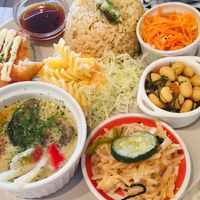 Vegan lunch plate  at Fete le Marche in Kawasaki