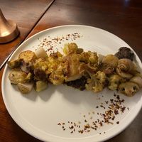 Cauliflower steak.  Came with roasted mushrooms and onions and had great flavor! at Mahina Vegan Table in Seoul