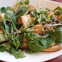 The tofu salad is a must try! Didn't expect this good hearing the name of the meal, but it turned out superb! at Mahina Vegan Table in Seoul