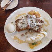French toast at Mahina Vegan Table in Seoul