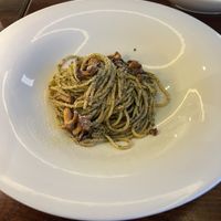 Chanterelle lemon parsley pasta  at Mahina Vegan Table in Seoul