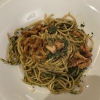 Chanterelle lemon parsley pasta  at Mahina Vegan Table in Seoul