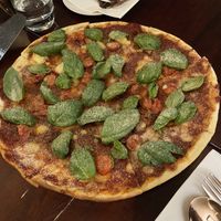 Tomato basil pizzaa  at Mahina Vegan Table in Seoul