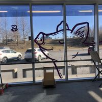terrace  at Vegan Budin in Reykjavik