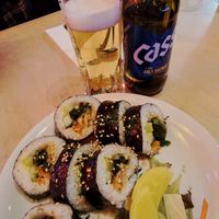 Gimbap at Bibimbap West in Glasgow